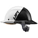 Lift HDF50C-19WC Dax Fifty 50 Full Brim Hard Hat, Fiber, White / Carbon