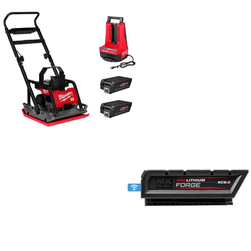 Milwaukee MXF220-2HD 20" Plate Compactor Kit W/ FREE MXFXC608 Battery