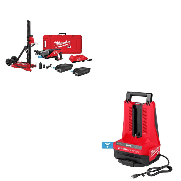 Milwaukee MXF301-2CXS Core Drill Kit W/ FREE MXFSC Super Charger