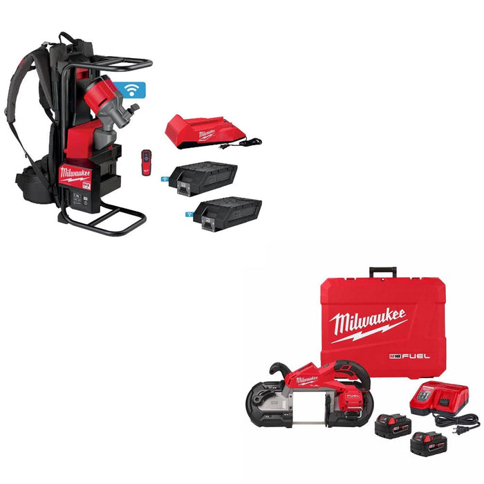 Milwaukee MXF371-2XC Concrete Vibrator Kit W/ FREE 2929-22 Band Saw Kit