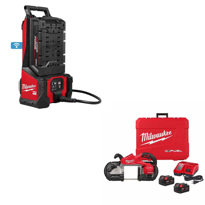 Milwaukee MXF372-2XC Concrete Vibrator Kit W/ FREE 2929-22 Band Saw Kit