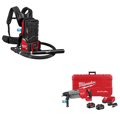 Milwaukee MXF372 Concrete Vibrator Kit W/ FREE 2916-22 D-Handle RH Kit