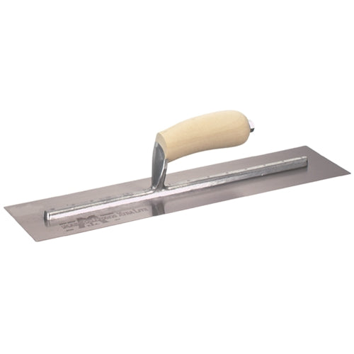 MarshallTown MXS64 13228 - 14 X 4 Finishing Trowel Curved Wood Handle