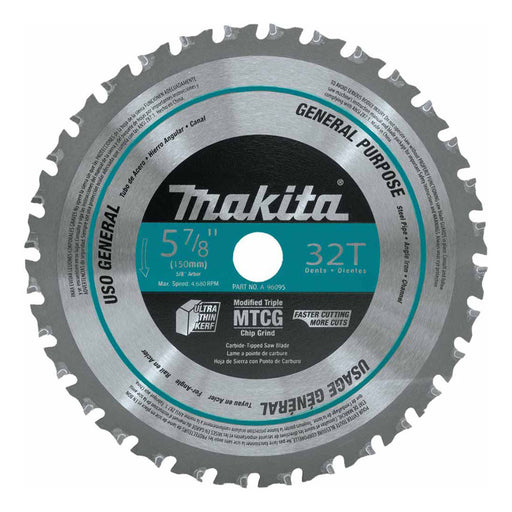 Makita A-96095 5-7/8" 32T Metal/General Purpose Carbide-Tipped Saw Blade