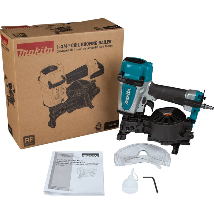 Makita AN454 1-3/4" Coil Roofing Nailer - 7