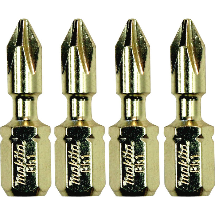 Makita B-34936 Impact GOLD #1 Phillips Insert Bit, 4 Pack