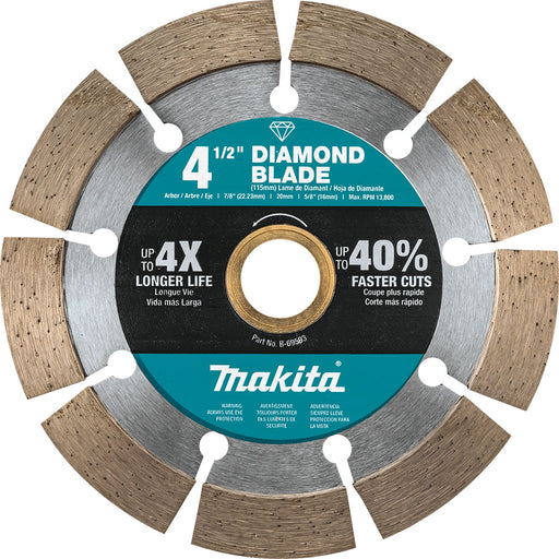 Makita B-69593 4-1/2" Diamond Blade, Segmented, General Purpose