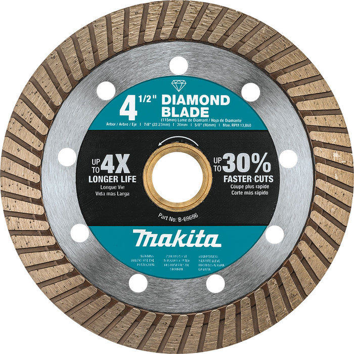 Makita B-69696 4-1/2" Diamond Blade, Turbo, General Purpose - 2