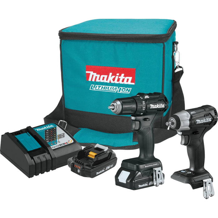 Makita CX201RB 18V LXT Lithium-Ion Sub-Compact Brushless 2 Piece Combo Kit