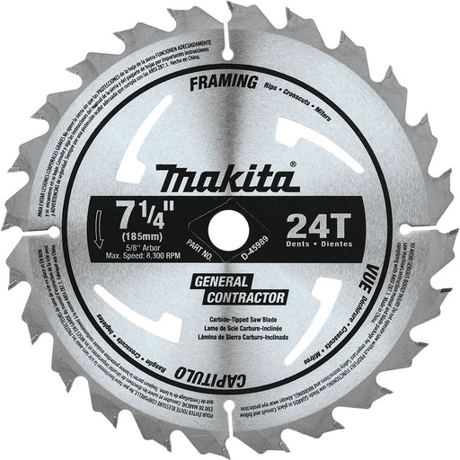 Makita D-45989 7-1/4" x 24T Carbide Circular Saw Blade - 2