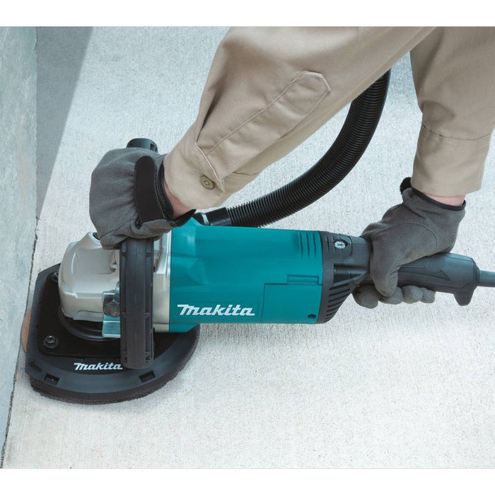 Makita GA9060RX3 7" Surface Planer with Dust Extraction Shroud, 15 AMP, 6,600 RPM, 5/8"-11, lock-off, lock-on - 9