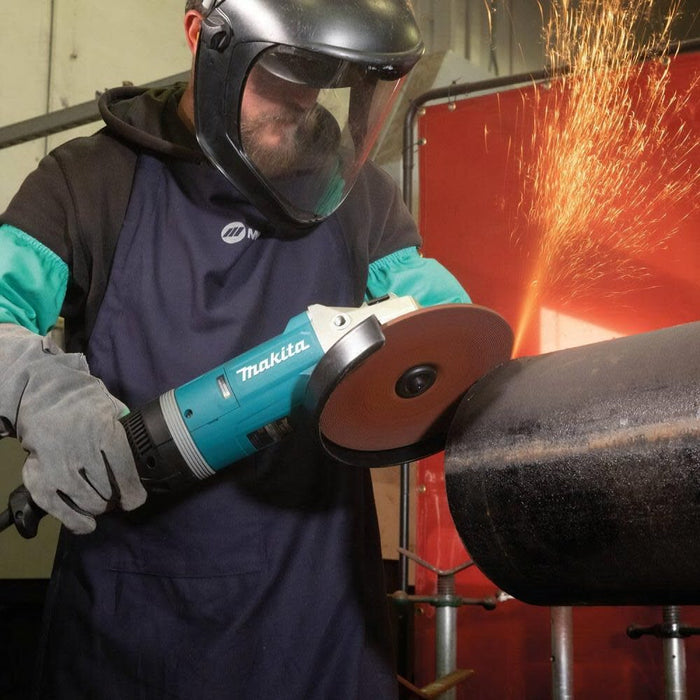 Makita GA9080 9" Angle Grinder, with Rotatable Handle, and Lock-On Switch - 12