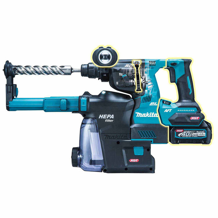 Makita GRH01M1W 40V max XGT 1-1/8" AVT Rotary Hammer Kit - 3