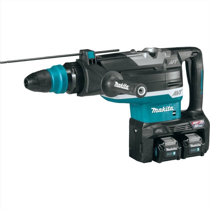 Makita GRH06PM 80V max (40V max X2) XGT Brushless 2" AVT Rotary Hammer Kit, accepts SDS-MAX bits, AFT, dual port charge, AWS Capable, case (4.0Ah)