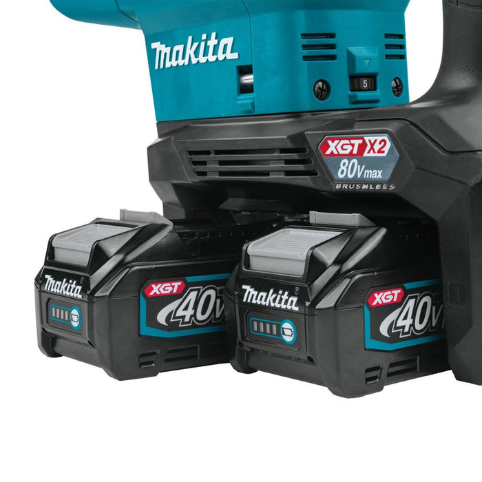 Makita GRH06PM 80V max (40V max X2) XGT Brushless 2" AVT Rotary Hammer Kit, accepts SDS-MAX bits, AFT, dual port charge, AWS Capable, case (4.0Ah)