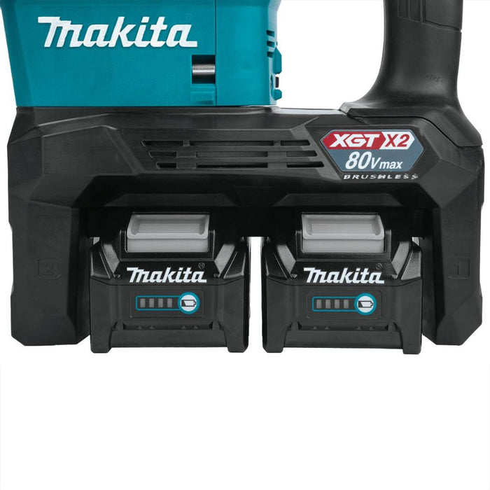 Makita GRH06PM 80V max (40V max X2) XGT Brushless 2" AVT Rotary Hammer Kit, accepts SDS-MAX bits, AFT, dual port charge, AWS Capable, case (4.0Ah)