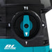 Makita GRH09M1 40V max XGT Brushless Cordless 1-3/16" AVT Rotary Hammer Kit, accepts SDS-PLUS, with Interchangeable Chuck, AWS Capable (4.0Ah) - 8