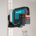 Makita SK105DZ 12V Max CXT Self-Leveling Cross-Line Red Beam Laser - 7