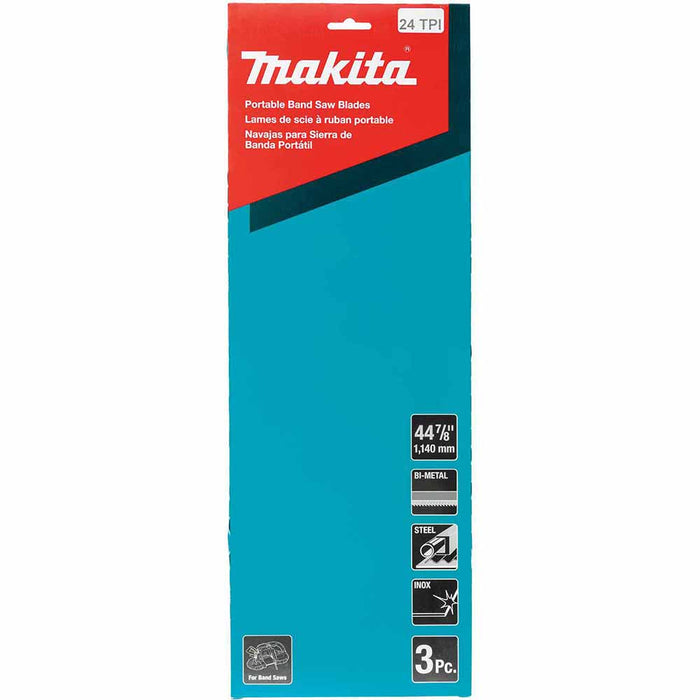 Makita T-05599 44-7/8" 24 TPI Bi-Metal Portable Band Saw Blade, 3/pk - 2