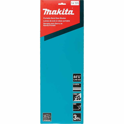 Makita T-05614 44-7/8" 14 TPI Bi-Metal Portable Band Saw Blade, 3/pk - 2
