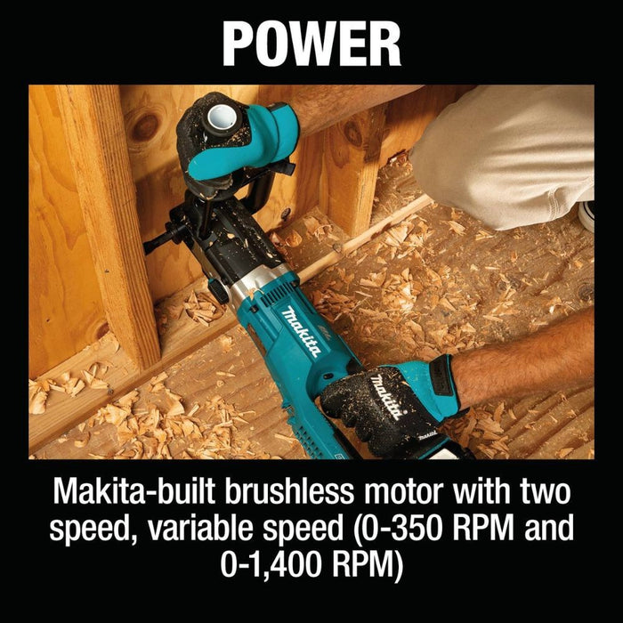 Makita XAD04PT 36V (18V X2) LXT Brushless 7/16" Hex Right Angle Drill Kit (5.0Ah) - 14