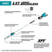 Makita XAU01PTB 36V (18V X2) LXT Brushless 10" Pole Saw Kit, 8' Length (5.0Ah) - 2