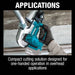 Makita XBP04Z 18V LXT Lithium-Ion Compact Brushless Cordless Band Saw (Tool Only) - 11