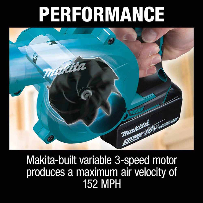 Makita XBU06Z 18V LXT Lithium-Ion Cordless Floor Blower (Tool Only) - 7