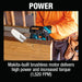 Makita XCU11SM1 18V LXT Lithium-Ion Brushless Cordless 14" Chain Saw Kit (4.0Ah) - 15