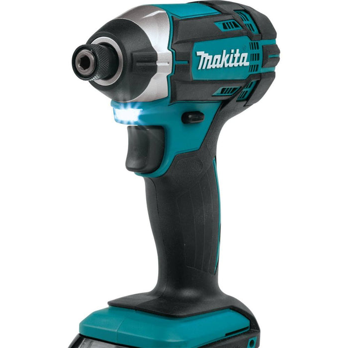 Makita XDT11SY 18V LXT Lithium-Ion Compact Cordless Impact Driver Kit, var. spd., rev., L.E.D. Light, case (1.5Ah) - 4