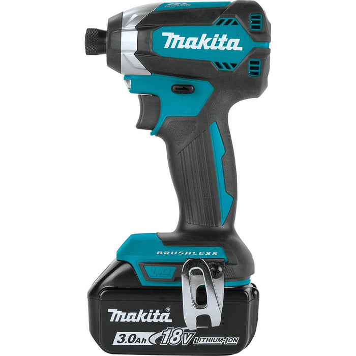 Makita XDT131 18V LXT Brushless Cordless Impact Driver Kit (3.0Ah) - 3