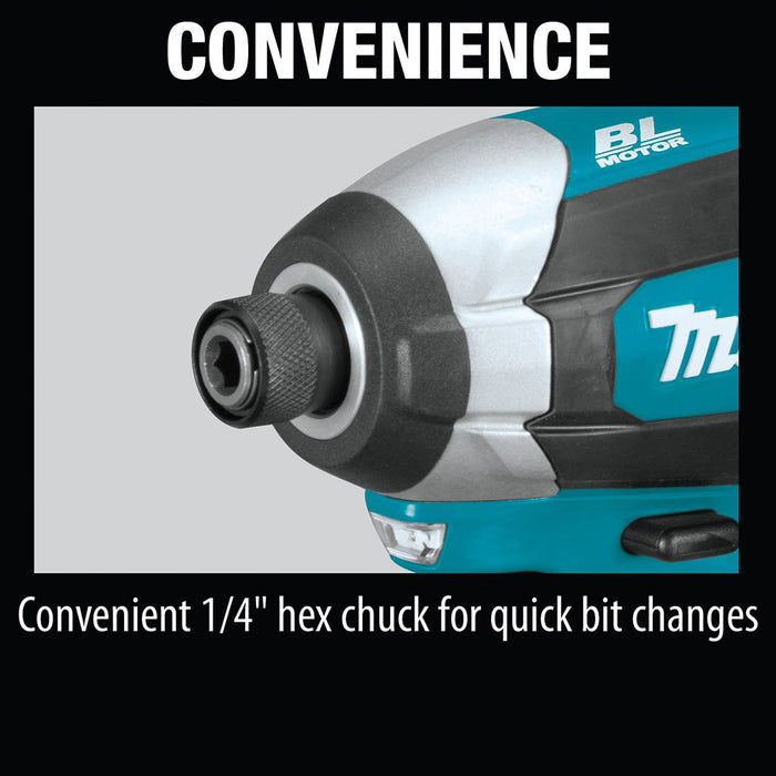 Makita XDT13Z 18V LXT Li-Ion Brushless Cordless Impact Driver Bare Tool - 4