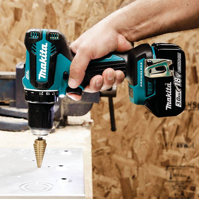 Makita XFD131 18V LXT Compact Brushless 1/2 in. Driver-Drill Kit (3.0Ah) - 8