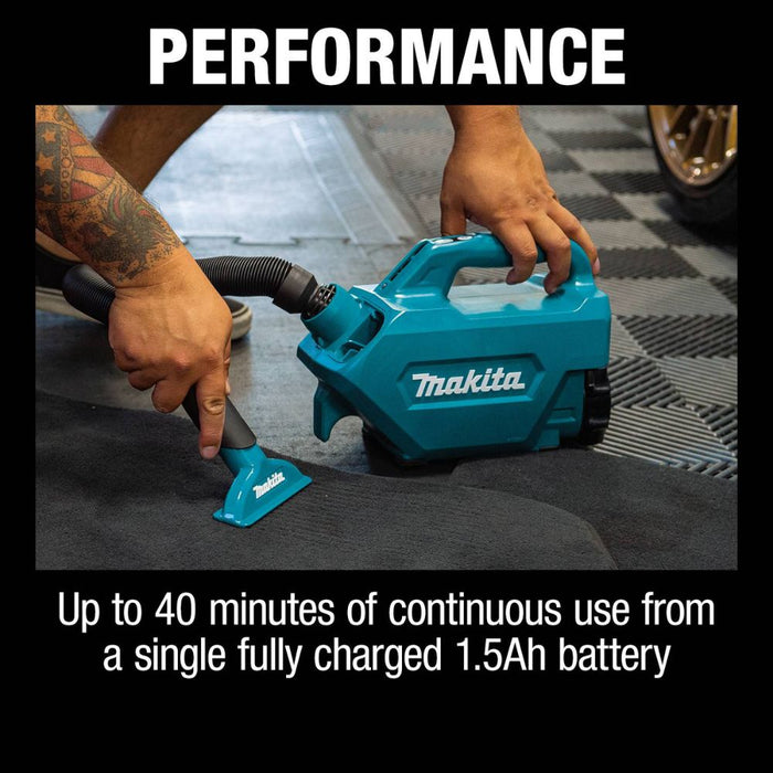 Makita XLC07SY1 18V LXT Lithium-Ion Compact Handheld Canister Vacuum Kit, with one battery (1.5Ah) - 16