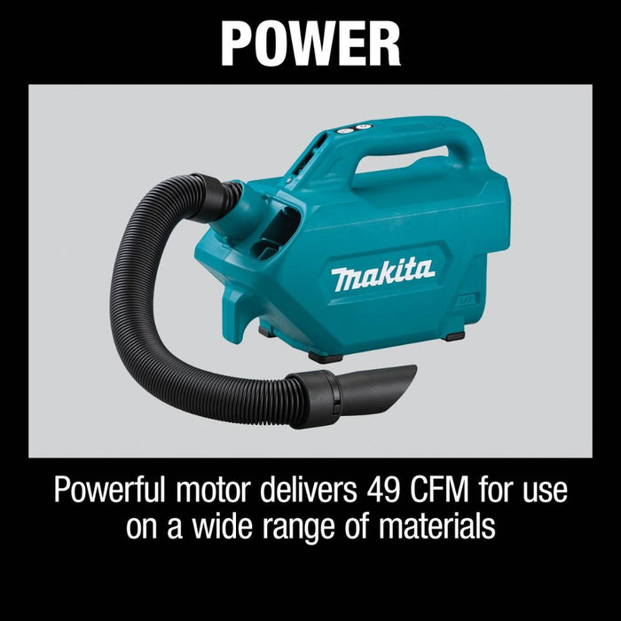 Makita XLC07Z 18V LXT Lithium-Ion Handheld Canister Vacuum (Tool only) - 12