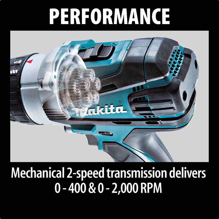 Makita XPH03MB 18V LXT Cordless 1/2" Hammer Driver-Drill Kit 4.0Ah - 7