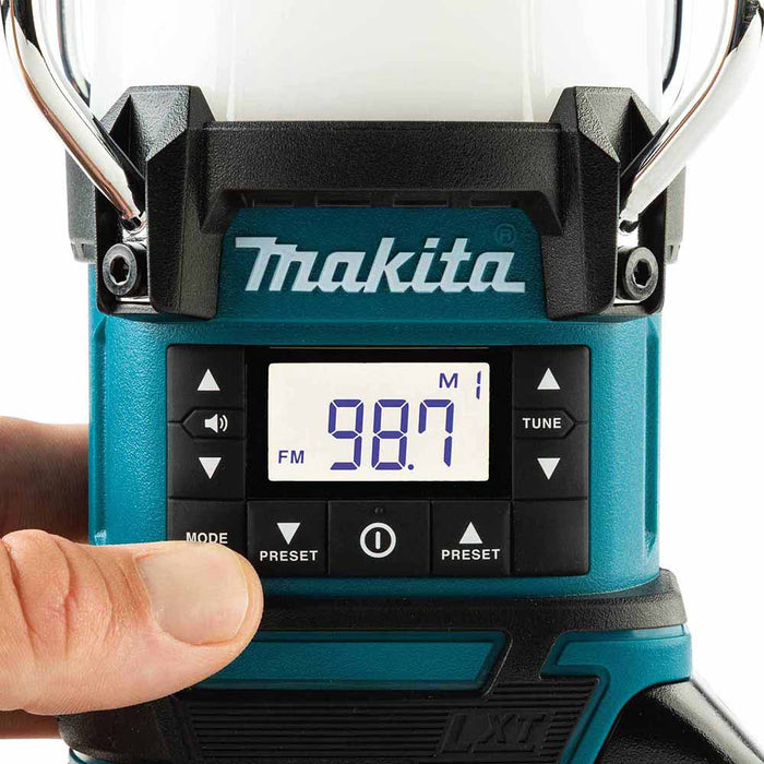 Makita XRM12 18V LXT Lithium-Ion Cordless Lantern with Radio, Tool Only - 4