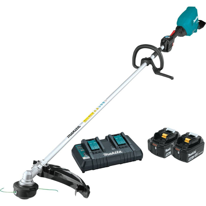 Makita XRU17PT 36V (18V X2) LXT Brushless String Trimmer Kit, dual port charger (5.0Ah) - 3