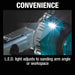 Makita XSB01Z 18V LXT Lithium-Ion Brushless Cordless 3/8" x 21" Detail Belt Sander (Tool Only) - 3