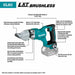 Makita XSJ03Z 18V LXT Lithium‑Ion Brushless Cordless 14 Gauge Straight Shear, Tool Only - 2