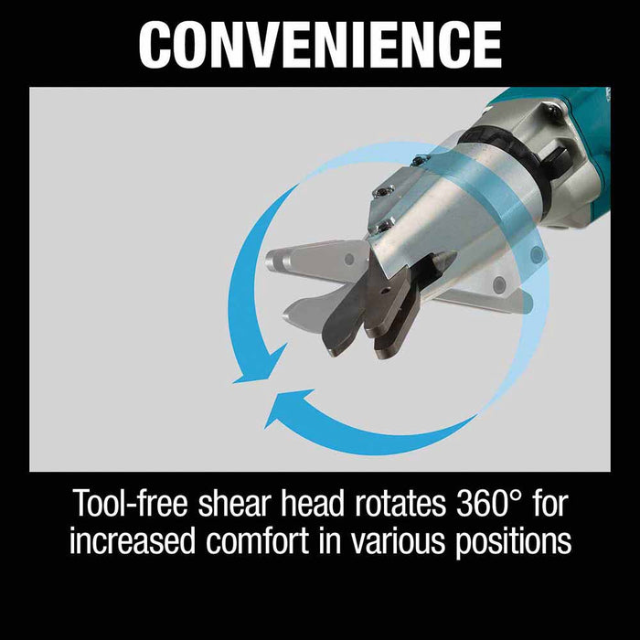 Makita XSJ05Z 18V LXT 1/2" Fiber Cement Shear, (Tool Only) - 8