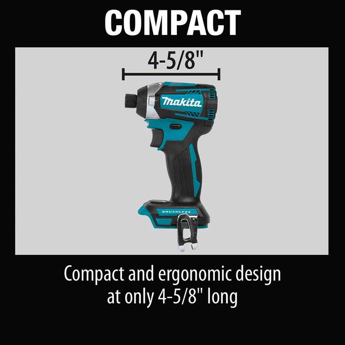 Makita XT296SMR 18V LXT Lithium-Ion Brushless Cordless 2-Pc. Combo Kit (2.0Ah/4.0Ah)