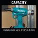 Makita XVR01T 18V LXT Lithium-Ion Brushless Cordless Rivet Tool Kit, 5.0Ah - 5