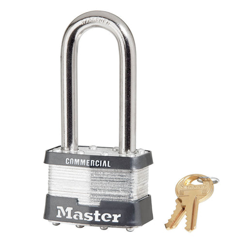 MasterLock 5KALJA383 2"Body 2-1/2" Shackle Laminated Padlock, #A383 Key