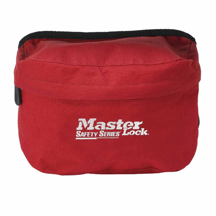 MasterLock S1010 Compact Safety Lockout Pouch Not Keyed, Unfilled, Red