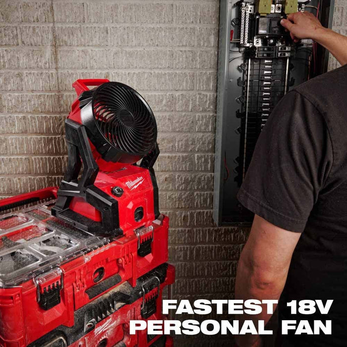Milwaukee 0818-20 M18 Brushless PACKOUT Fan - 4