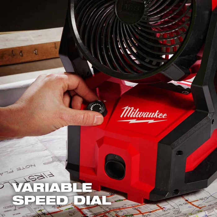 Milwaukee 0818-20 M18 Brushless PACKOUT Fan - 15