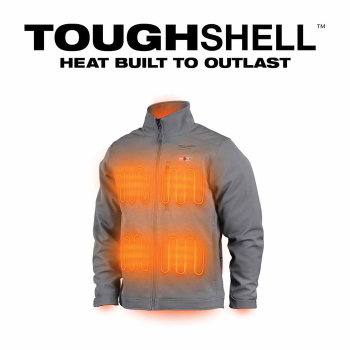 Milwaukee 204G-21 M12 Heated ToughShell™ Jacket Kit (Gray) - 11