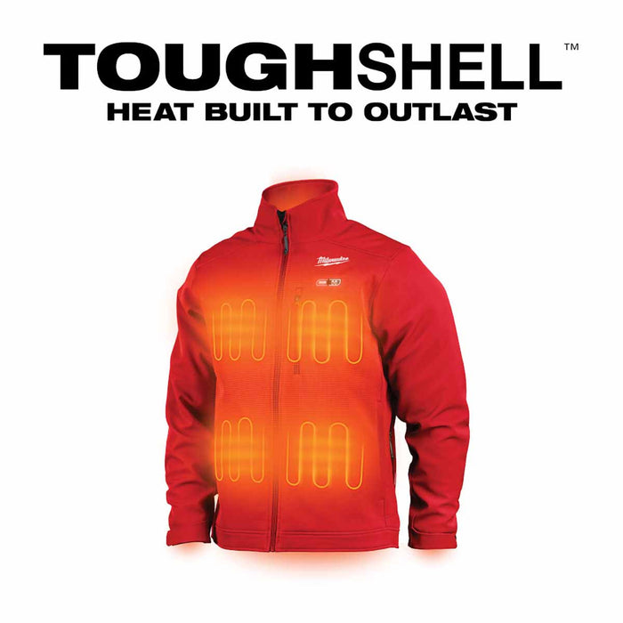 Milwaukee 204R-21 M12 Heated ToughShell™ Jacket Kit (Red) - 12