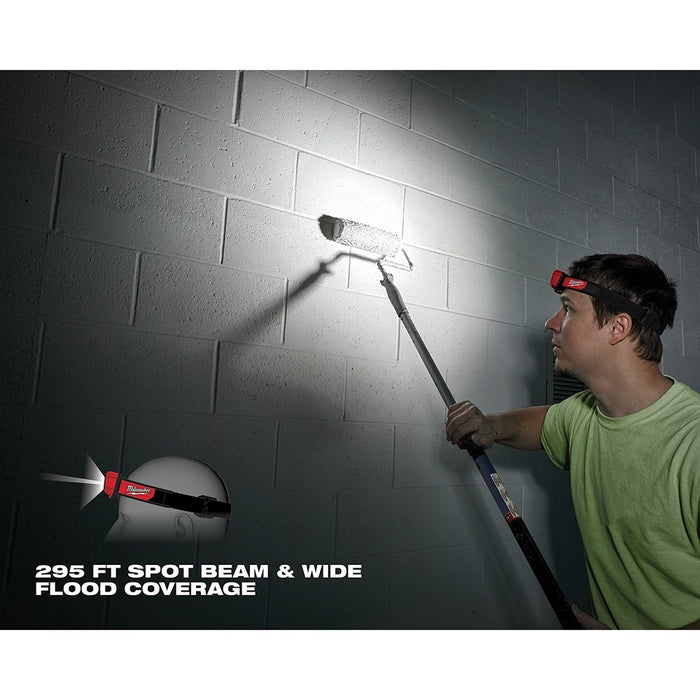 Milwaukee 2104 Spot/Flood Headlamp 450 Lumens 5-Modes  (3-AAA Batteries Included) - 6